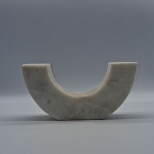 Elegant Gray Marble Arch Candle Holder